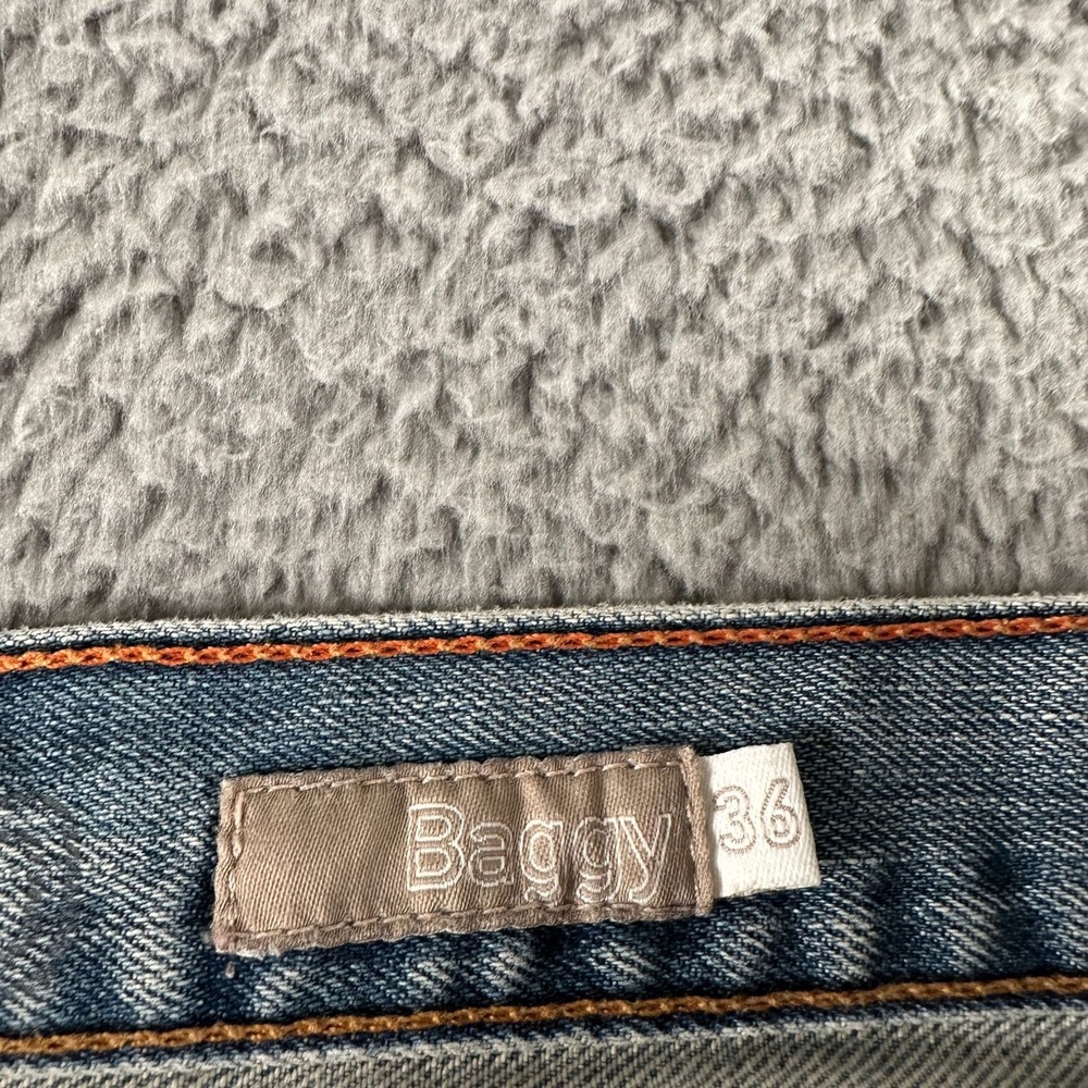 Vtg‎ SilverTab Jeans Mens W36 L30 Baggy Light Blue Cotton Relaxed Wide Leg Y2K - Picture 6 of 16